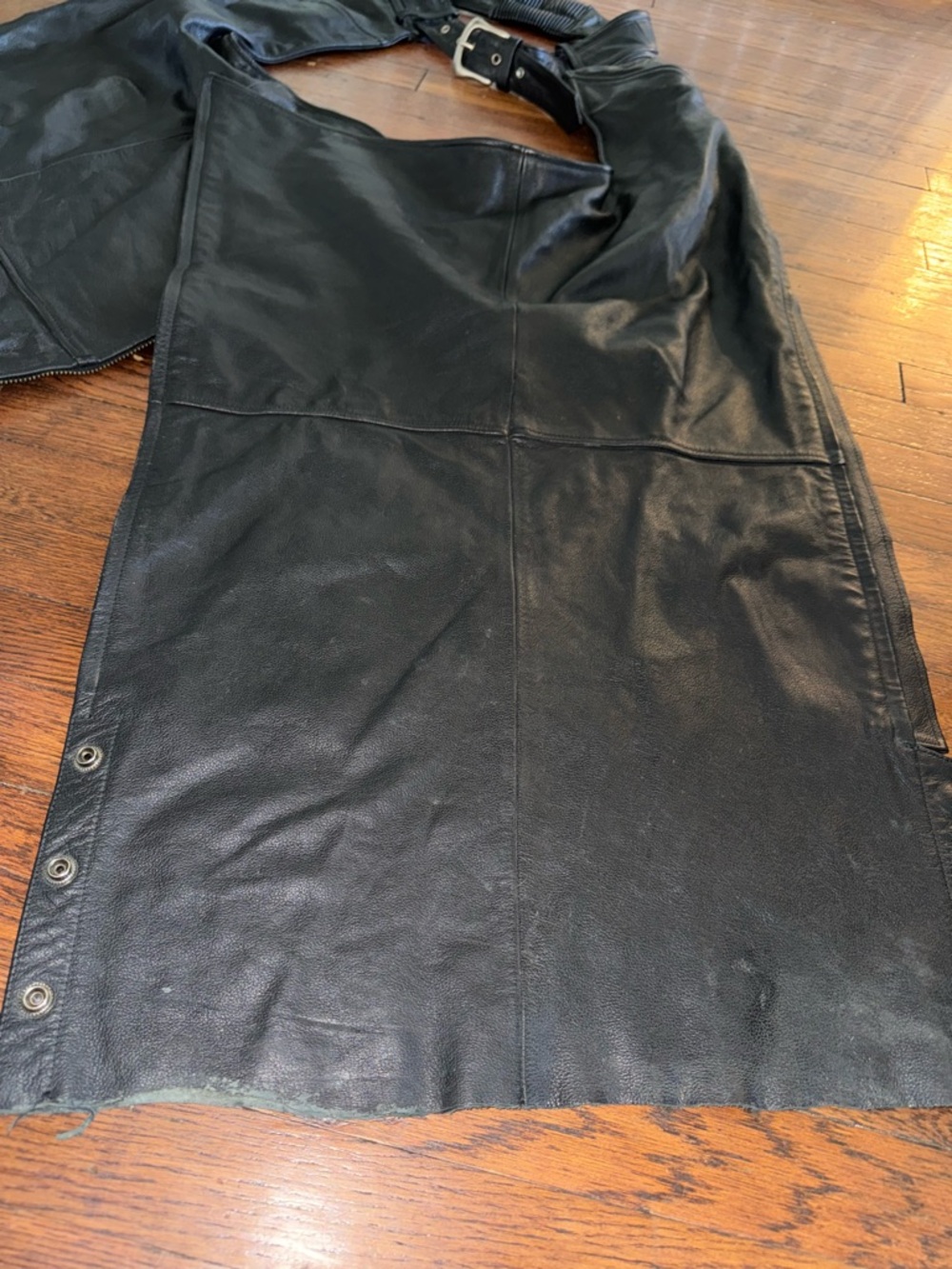 Harley-Davidson Black Leather Riding Jacket Panel - Picture 12 of 16